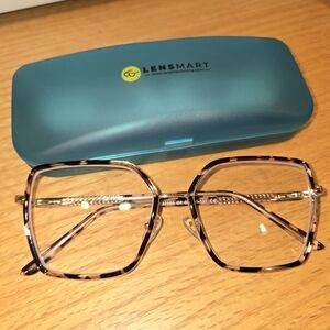 Brown Glasses with Case